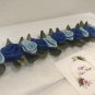 Blue Blossom - bun wrap