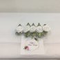 White Blossom - small bun clip