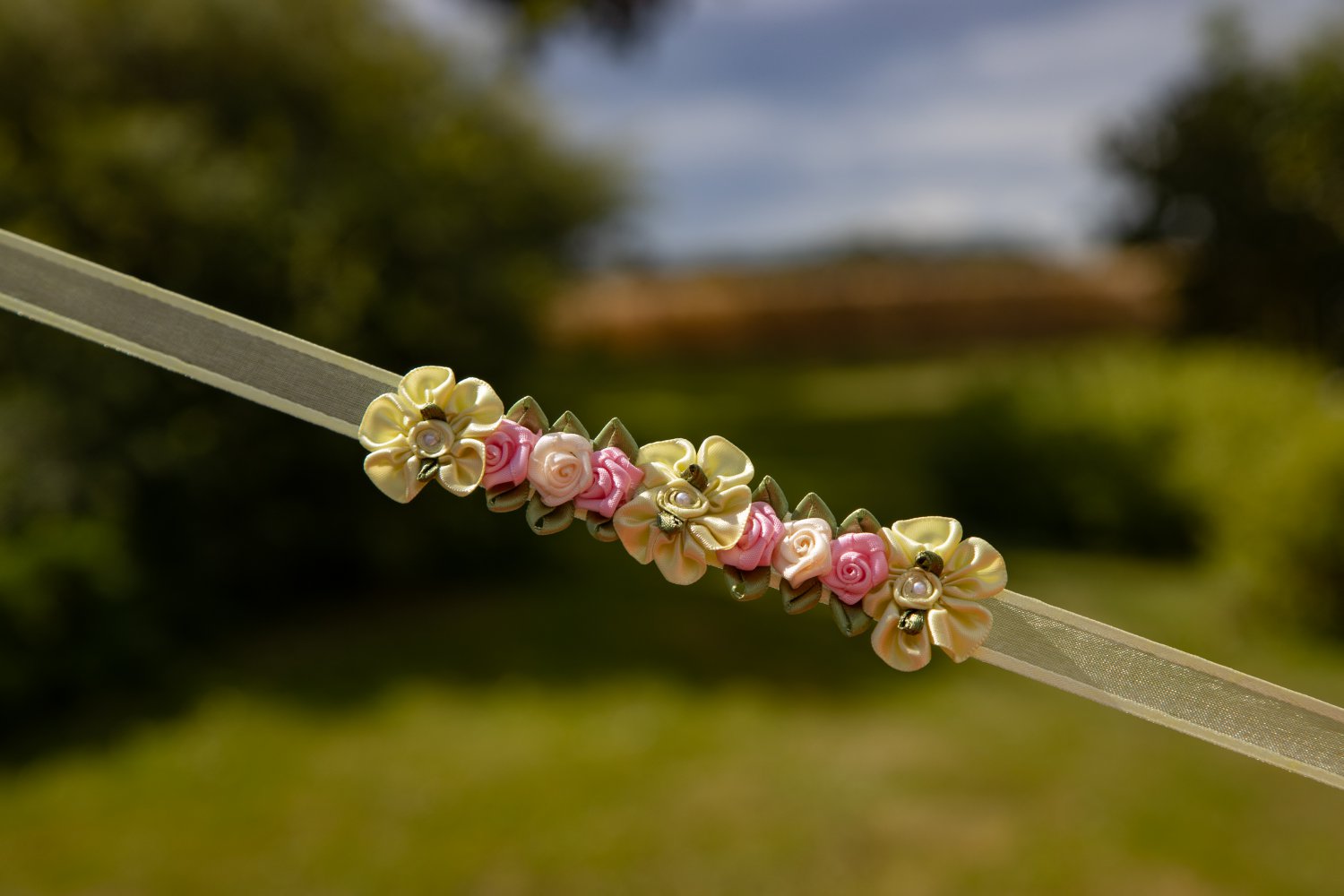 Yellow/pink bunwrap