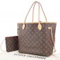 Authentic LOUIS VUITTON Neverfull MM Monogram Tote Bag Purse
