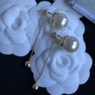 Authentic Christian Dior 2017 Limited Edition Long Pearl Dangle Drop Earrings