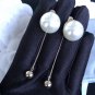 Authentic Christian Dior 2017 Limited Edition Long Pearl Dangle Drop Earrings