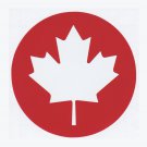Canada Maple Leaf 2" Round - Permanent vinyl decal | Laptop Decal | Tablet Decal | Car Window Decal Canada Maple Leaf 2" Round - Permanent vinyl decal | Laptop Decal | Tablet Decal | Car Window Decal