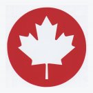 Canada Maple Leaf 5" Round - Permanent vinyl decal | Laptop Decal | Tablet Decal | Car Window Decal Canada Maple Leaf 5" Round - Permanent vinyl decal | Laptop Decal | Tablet Decal | Car Window Decal