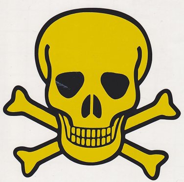 Skull & Crossbones Permanent Vinyl Decal, Car window, Tablet, Cell Phone Decal