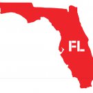 Florida Permanent Vinyl Decal,Car Widow Decal, Tablet Decal Florida Permanent Vinyl Decal,Car Widow Decal, Tablet Decal