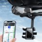 Universal 360° Car Rearview Mirror Mount Stand Holder Cradle For Cell Phone GPS