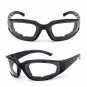 3 Pair Chopper Riding Motorcycle Glasses Clear Smoke Yellow, Padded, Comfortable