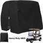 Waterproof Golf Cart Cover Zipper 4 Passenger EZ GO Club Car Yamaha Elastic Hem