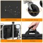 Wagon Folding Cart Collapsible Garden Beach Utility Outdoor Camping Sports Black