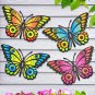 4 Pack Butterflies Wall Art Sculpture Hanging Decor Butterfly Wall Outdoor Decor