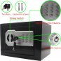 Key Electronic Keypad Security Safe Lock Box Steel Digital Deposit for Home Office