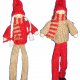 CHRISTMAS(X'MAS),HANDMADE YARN,FELT,KNIT SANTA,DOLL ANGEL