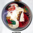 SANTA CLAUSE WITH GIFT AND BEAR