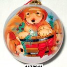 Doggies,X'mas inner-painted glass ball