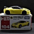 Takara Tomy Tomica #104 Lotus Evora GTE (First Edition Special Color) Scale 1.64 Diecast Model Car