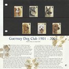 Centenary of the Guernsey Dog Club 1901-2001 Scott 736-741 2001 Presentation Set