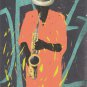 Ready to Display Foam Board Mount Canvas Art Print Size 20cm x 30cm Set of 2 Jazz Musicians