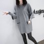 Women Casual Plus Size Keep Warm Long Sleeve Big Pockets Maternity Dress