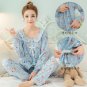 Women Cute Bear Plus Size Breast Feeding Nursing One Set Maternity Sleepwear