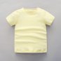 Baby Cute Boy Girl Short Sleeve Basic Plain Color T-Shirt Tops