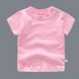 Baby Cute Boy Girl Short Sleeve Basic Plain Color T-Shirt Tops