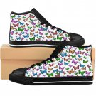 Colorful Butterflies Unique Custom High Quality Women's High-top Sneakers Shoes-Free Shipping