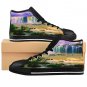 Colorful Waterfalls Unique Custom High Quality Men, Women High-top Sneakers Shoes-Free Shipping