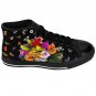 Butterflies & Flowers Unique Custom High Quality Women's High-top Sneakers Shoes-Free Shipping