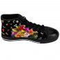 Butterflies & Flowers Unique Custom High Quality Women's High-top Sneakers Shoes-Free Shipping