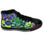 Nice Flowers Pattern Unique Custom High Quality Women's High-top Sneakers Shoes-Free Shipping