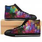 Round Circles Pattern Unique Custom High Quality Women's High-top Sneakers Shoes-Free Shipping