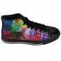 Round Circles Pattern Unique Custom High Quality Women's High-top Sneakers Shoes-Free Shipping