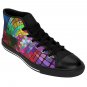 Round Circles Pattern Unique Custom High Quality Women's High-top Sneakers Shoes-Free Shipping