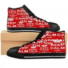 Keep Calm & Carry On Custom High Quality Men, Women High-top Sneakers Shoes-Free Shipping