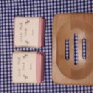Wooden Soap Dish & Rose Scented Goat Milk Soap (80g)