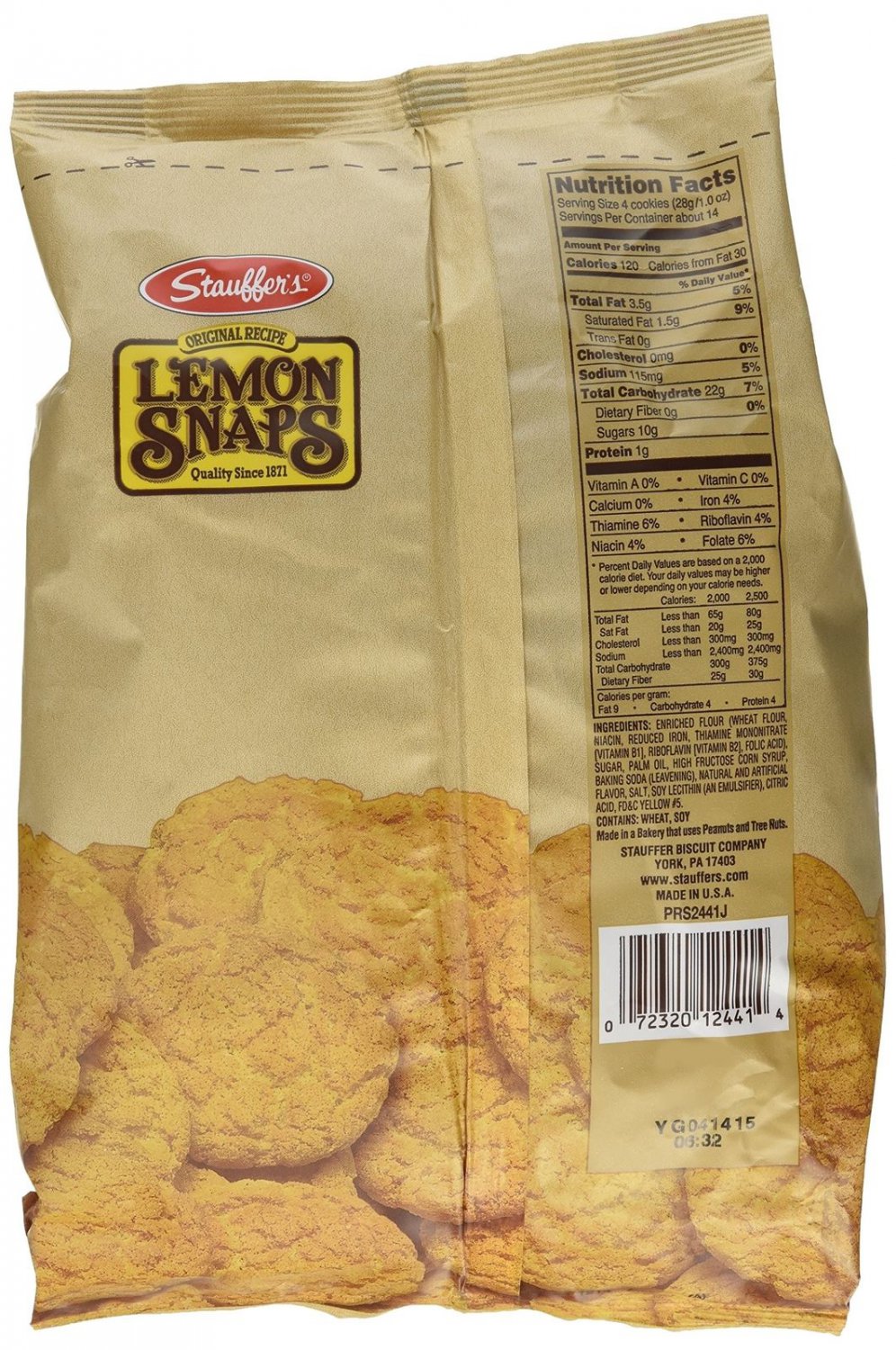 Stauffer's Lemon Snaps Cookies [3 Pack]
