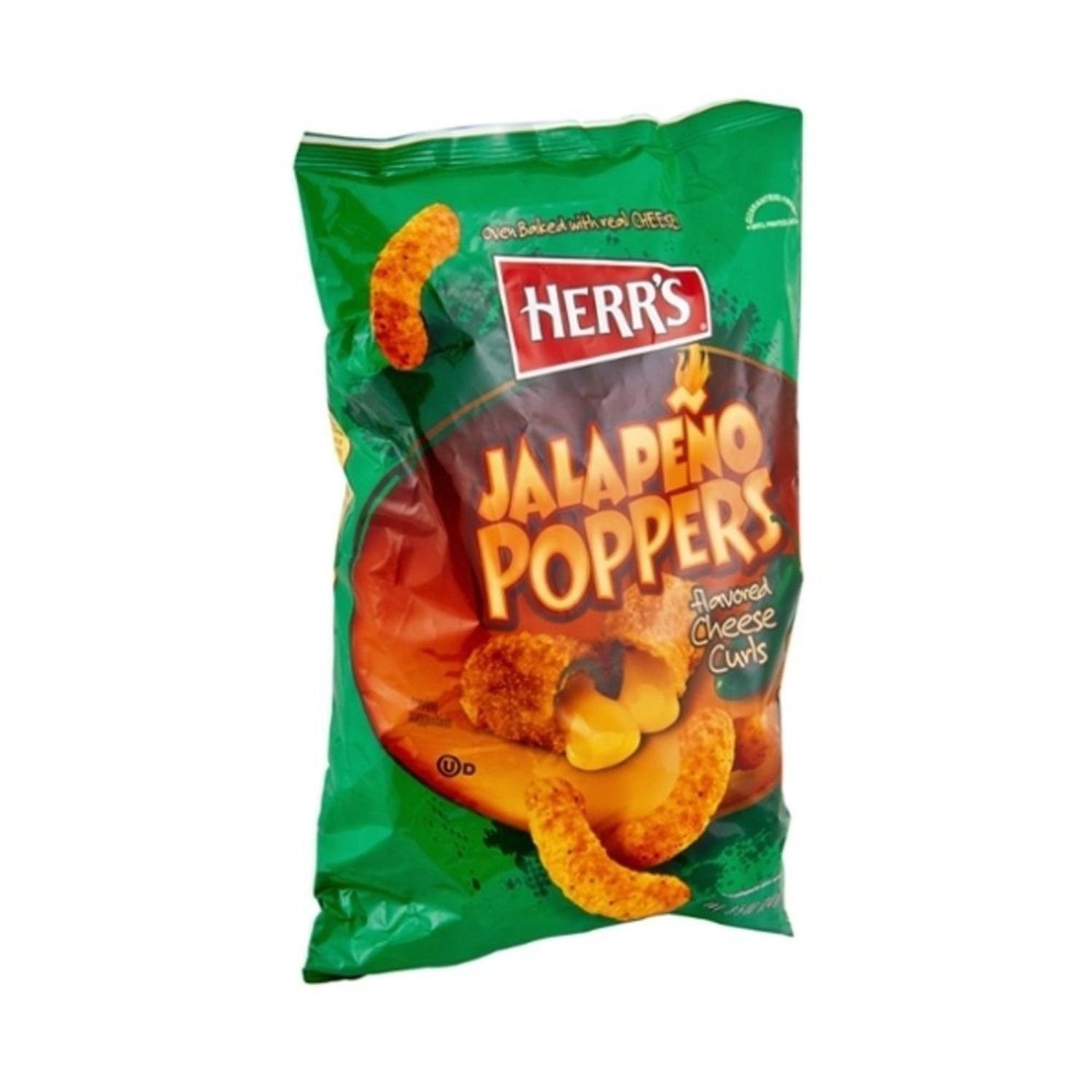 Herr's Jalapeno Popper Cheese Curls 8.5 Oz. (3 Bags)