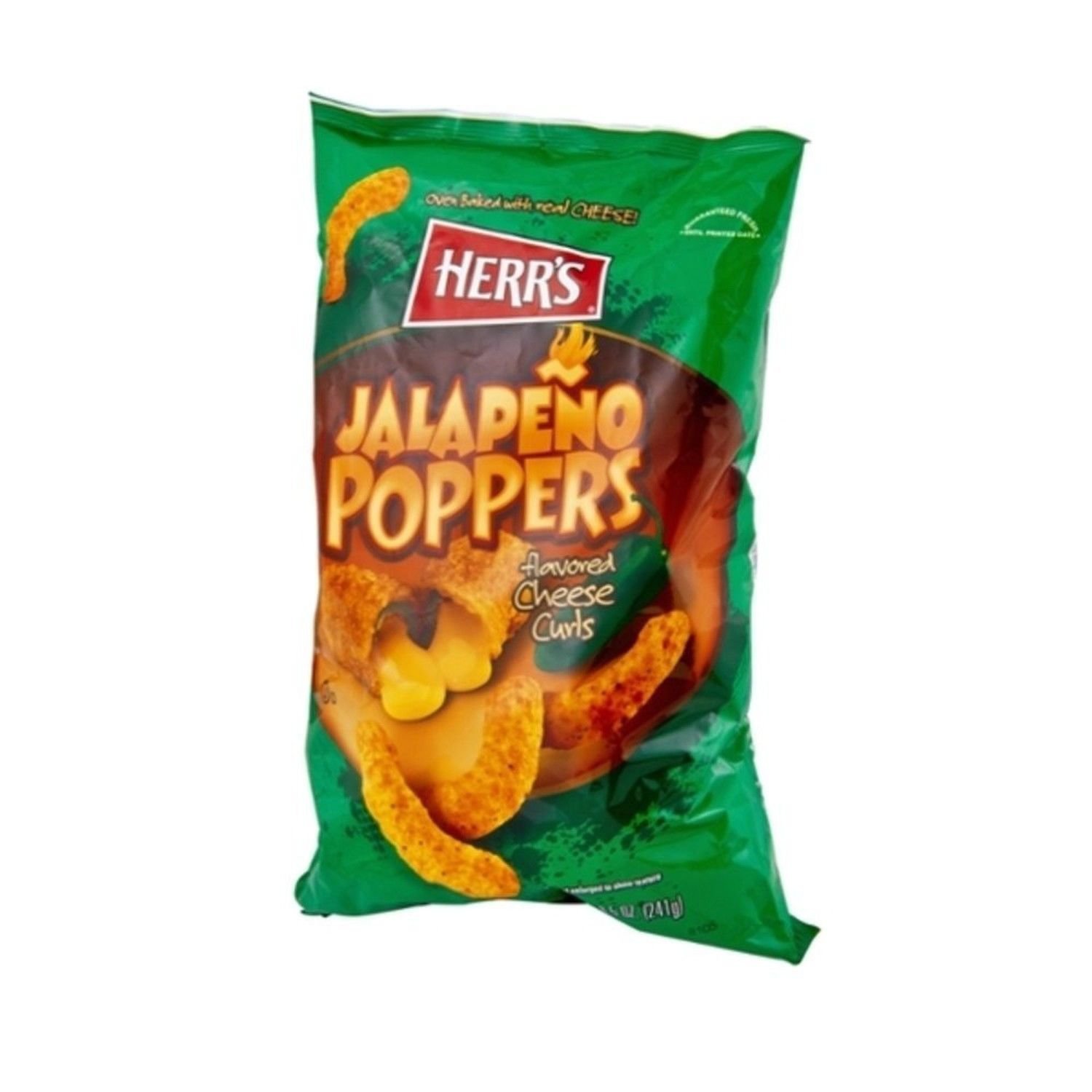 Herr's Jalapeno Popper Cheese Curls 8.5 Oz. (3 Bags)