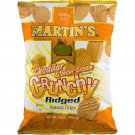 Martin's Crunchy Ridged Potato Chips Cheddar & Sour Cream-  9.5 Oz (3 Bags)