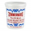 Zimmerman's Natural Creamy Peanut Butter 32 oz. Tub (Natural, 3 Tubs)