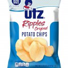 Utz Potato Chips 7.75 Ounce Hungry Size Bag (Original Ripples, 6 Bags)