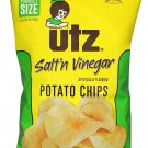 Utz Quality Foods Salt'n Vinegar Potato Chips 9 Ounce Family Size Bag (4 Bags)