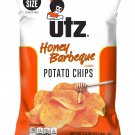 Utz Honey BBQ Flavored Potato Chips 7.5 Ounce Hungry Size Bag (3 Bags)