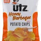 Utz Honey Barbeque Potato Chips 9 oz. Family Size Bag (3 Bags)