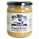 Mrs. Miller's Homemade Peanut Butter Marshmallow Spread 17 oz. Jar (2 Jars)
