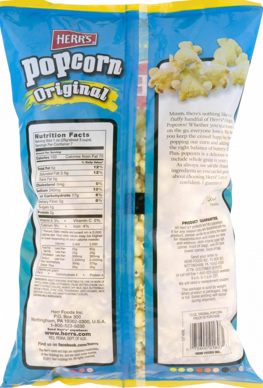 Herr's Original Popcorn 6 Oz (4 Bags)