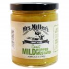 Mrs. Millers Sweet Mild Pepper Mustard 9.5 Oz. Jar (3 Jars)