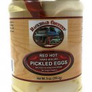 Backroad Country Red Hot Pickled Eggs Packed In Vinegar Brine, 2-Pack 9 oz. Jars
