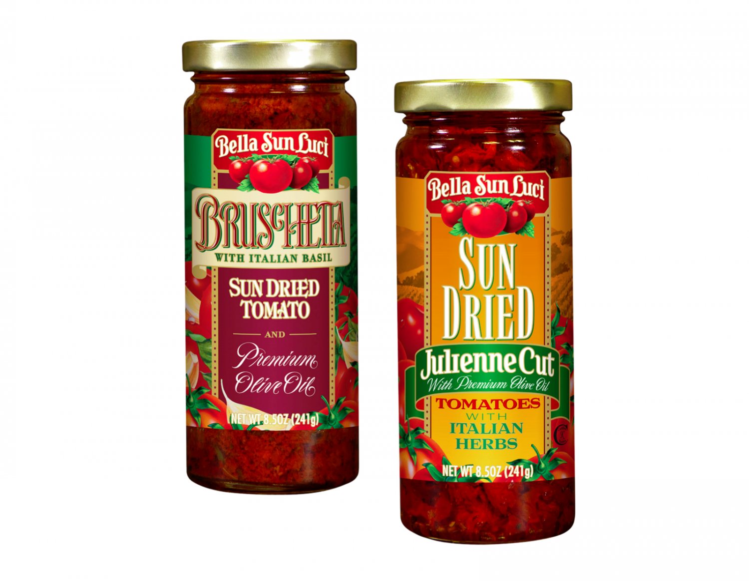 Bella Sun Luci Sun Dried Bruschetta & Julienne Cut Tomatoes in Olive